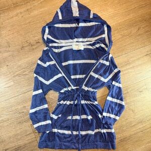 Aeropostale Blue babydoll Short Sleeve Blouse